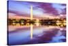Washington DC at the Tidal Basin and Washington Monument.-SeanPavonePhoto-Stretched Canvas