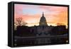 Washington Dc, Capitol Building in a Cloudy Sunrise-Orhan-Framed Stretched Canvas