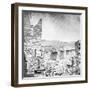 Washington, DC, Chain Bridge Near Washington, Civil War-Lantern Press-Framed Art Print