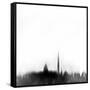 Washington DC City Skyline - Black-NaxArt-Framed Stretched Canvas