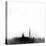 Washington DC City Skyline - Black-NaxArt-Stretched Canvas