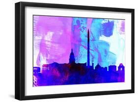 Washington Dc City Skyline-NaxArt-Framed Art Print