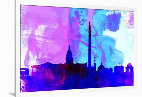 Washington Dc City Skyline-NaxArt-Framed Art Print