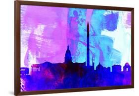 Washington Dc City Skyline-NaxArt-Framed Art Print