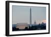 Washington DC City View at Sunrise, including Lincoln Memorial, Monument and Capitol Building-Orhan-Framed Photographic Print