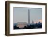 Washington DC City View at Sunrise, including Lincoln Memorial, Monument and Capitol Building-Orhan-Framed Photographic Print