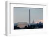 Washington DC City View at Sunrise, including Lincoln Memorial, Monument and Capitol Building-Orhan-Framed Photographic Print