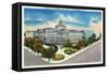 Washington, DC, Exterior View of the Library of Congress and Annex-Lantern Press-Framed Stretched Canvas