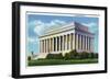 Washington DC, Exterior View of the Lincoln Memorial-Lantern Press-Framed Art Print