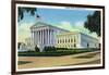 Washington DC, Exterior View of the US Supreme Court Building, no.2-Lantern Press-Framed Art Print