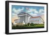 Washington, DC, Exterior View of the US Supreme Court Building-Lantern Press-Framed Art Print