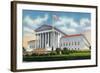 Washington, DC, Exterior View of the US Supreme Court Building-Lantern Press-Framed Art Print