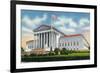 Washington, DC, Exterior View of the US Supreme Court Building-Lantern Press-Framed Art Print