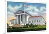 Washington, DC, Exterior View of the US Supreme Court Building-Lantern Press-Framed Art Print