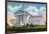 Washington, DC, Exterior View of the US Supreme Court Building-Lantern Press-Framed Art Print