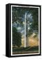 Washington DC, Exterior View of the Washington Monument-Lantern Press-Framed Stretched Canvas