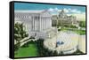 Washington DC, Exterior Views of the US Supreme Court House and Library of Congress-Lantern Press-Framed Stretched Canvas