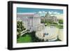 Washington DC, Exterior Views of the US Supreme Court House and Library of Congress-Lantern Press-Framed Art Print
