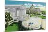 Washington DC, Exterior Views of the US Supreme Court House and Library of Congress-Lantern Press-Mounted Art Print