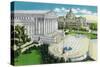 Washington DC, Exterior Views of the US Supreme Court House and Library of Congress-Lantern Press-Stretched Canvas