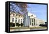 Washington DC - Federal Reserve Building in Autumn-Orhan-Framed Stretched Canvas