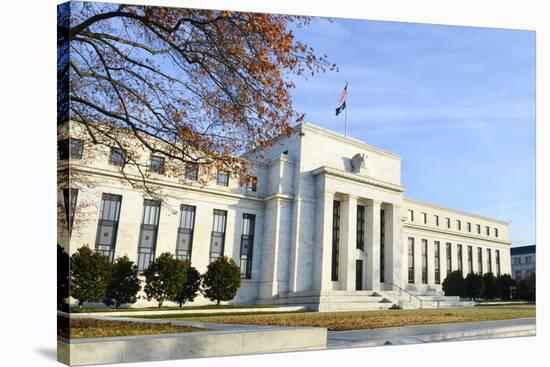 Washington DC - Federal Reserve Building in Autumn-Orhan-Stretched Canvas