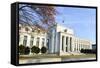 Washington DC - Federal Reserve Building in Autumn-Orhan-Framed Stretched Canvas