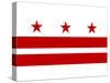 Washington DC Flag Poster Print-null-Stretched Canvas