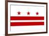 Washington DC Flag-null-Framed Art Print