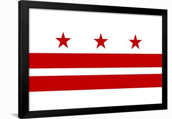 Washington DC Flag-null-Framed Art Print