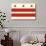 Washington DC Flag-Lantern Press-Art Print displayed on a wall