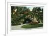 Washington, DC, Franciscan Monastery View of the Grotto of Lourdes-Lantern Press-Framed Art Print