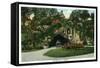 Washington, DC, Franciscan Monastery View of the Grotto of Lourdes-Lantern Press-Framed Stretched Canvas