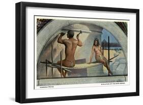 Washington DC, Library of Congress, Evolution of the Book Series View, Hieroglyphics-Lantern Press-Framed Art Print