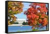 Washington Dc, Lincoln Memorial in Autumn-Orhan-Framed Stretched Canvas