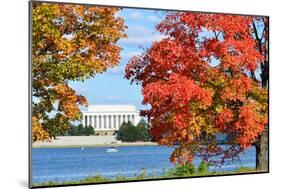 Washington Dc, Lincoln Memorial in Autumn-Orhan-Mounted Photographic Print