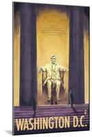 Washington DC, Lincoln Memorial-Lantern Press-Mounted Art Print