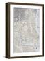 Washington DC Map B-GI ArtLab-Framed Giclee Print