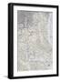 Washington DC Map B-GI ArtLab-Framed Giclee Print