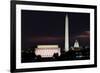 Washington DC National Mall at Sunrise, including Lincoln Memorial, Monument and United States Capi-Orhan-Framed Photographic Print