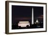 Washington DC National Mall at Sunrise, including Lincoln Memorial, Monument and United States Capi-Orhan-Framed Photographic Print