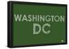 Washington DC Neighborhoods Text Poster-null-Framed Poster