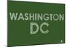 Washington DC Neighborhoods Text Poster-null-Mounted Poster