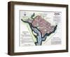 Washington, Dc, Plan, 1792-Andrew Ellicott-Framed Giclee Print