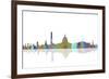 Washington DC Skyline 2-Marlene Watson-Framed Giclee Print