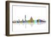 Washington DC Skyline 2-Marlene Watson-Framed Giclee Print