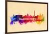 Washington, DC - Skyline Abstract-Lantern Press-Framed Art Print