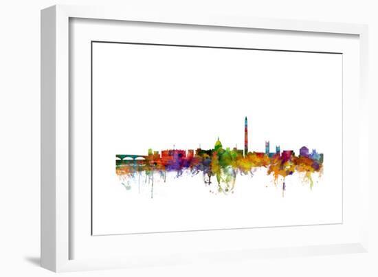 Washington DC Skyline-Michael Tompsett-Framed Art Print