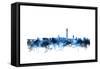 Washington DC Skyline-Michael Tompsett-Framed Stretched Canvas