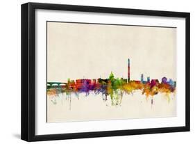 Washington DC Skyline-Michael Tompsett-Framed Art Print